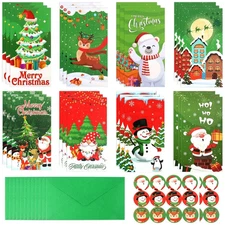 Christmas Money Holders for Cash 24 Pack Xmas Money or Gift Card Holders with...