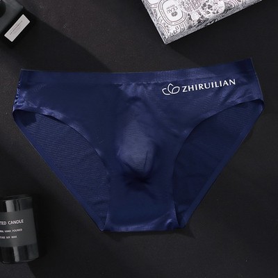 Herren Sexy Slips Ice Silk Bulge Pouch Unterwäsche Höschen Ultradünne T-Back