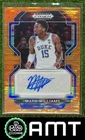Mark Williams 2022-23 Panini Prizm Draft Picks 27/49 Auto Prizms Orange Pulsar