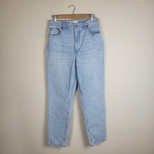 Abercrombie Fitch Jeans 31 12 Long Light Wash 90s Straight Ultra High Rise
