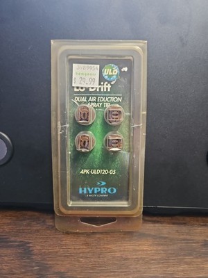NEW 4 Pk of HYPRO ULD Ultra-Lo-Drift 120° Dual Air Eduction Spray Tip ULD120-05