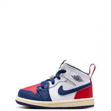 Toddler's Jordan 1 Mid White/Deep Royal Blue DQ8425 102