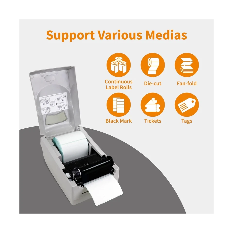 ARGOX OS-214plus Pro Thermal Label Printer 4x6 for Shipping, Barcode, Tags, U... - Image 3 of 4