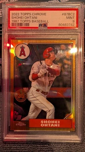 2022 Topps Chrome Shohei Ohtani 1987 Topps Baseball PSA 9 Refractor #87BC2 Read