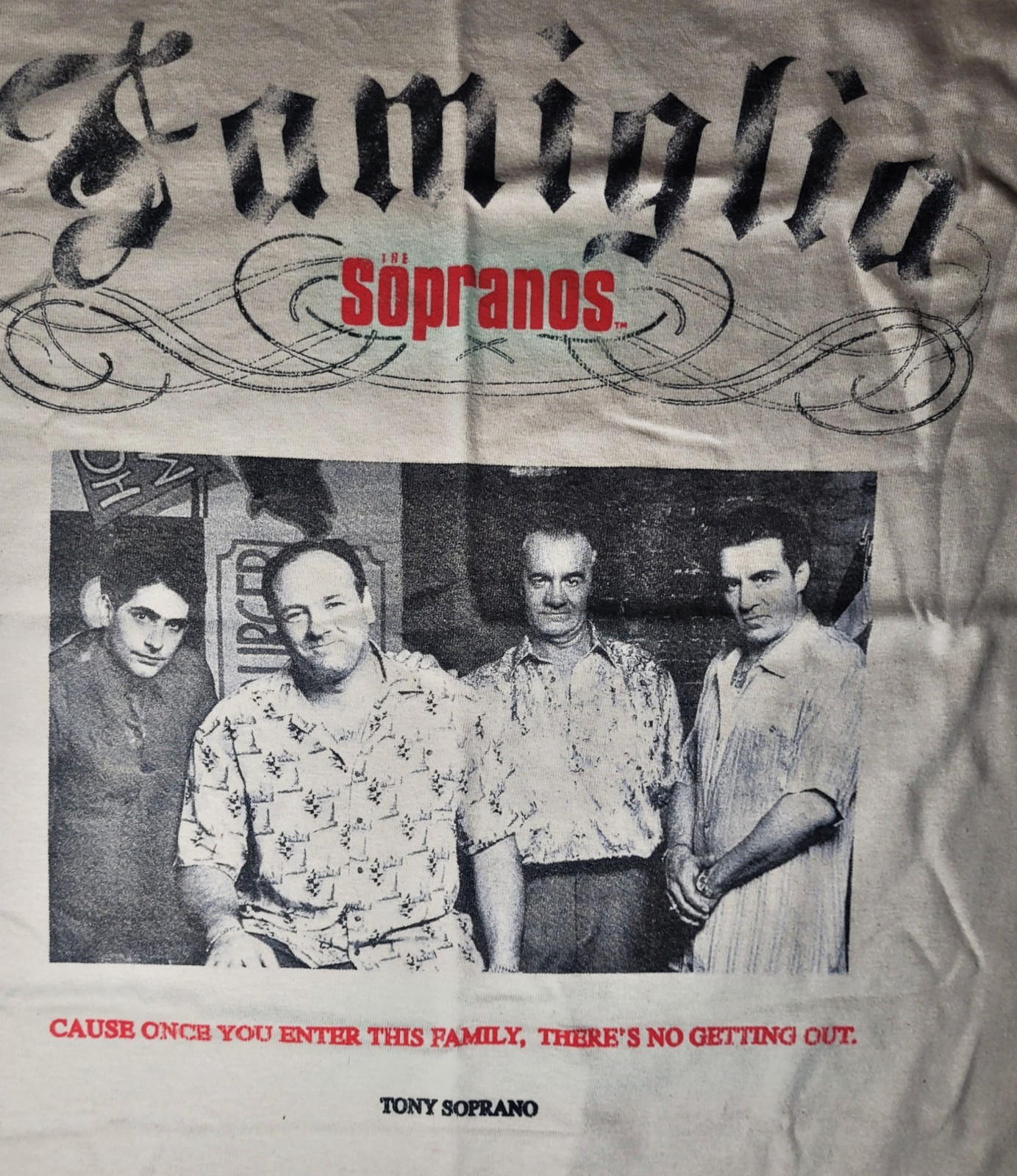 Famiglia THE SOPRANOS T SHIRT HBO TV SHOW TONY SILVIO PAULIE Christopher Medium image 3