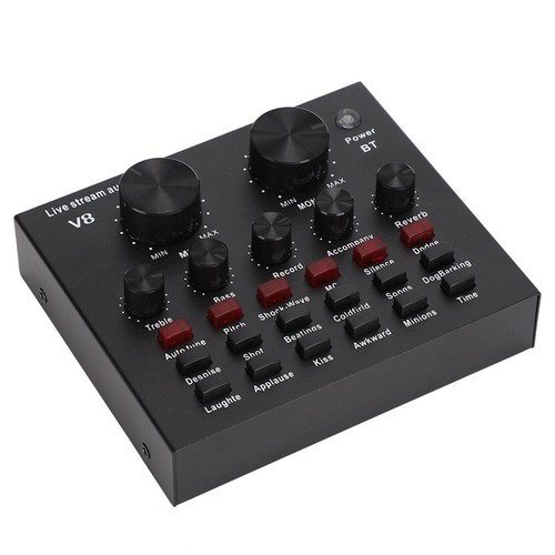 V8 Second Generation BT Computer Live Broadcast Voice Changing Card ABS CB