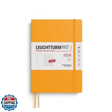 LEUCHTTURM1917 - Weekly Planner and Notebook 2026, Softcover, Medium (A5), Ru