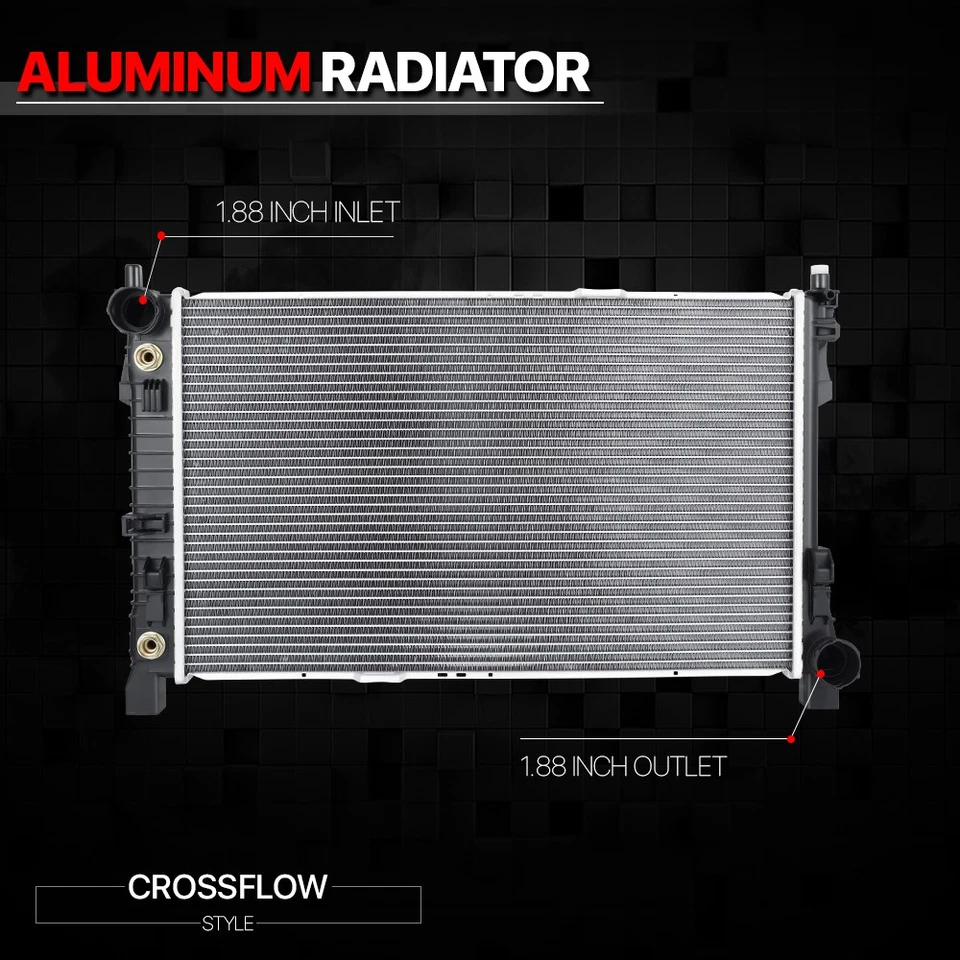 [DPI 13173] Radiador de núcleo de aluminio estilo OE para 05-07 Mercedes-Benz SLK280/350 Foto 2 de 4