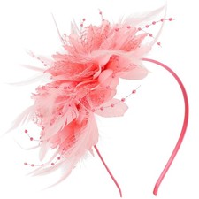 DRESHOW Womens Fascinators Hats Tea Party Derby Hats Headband for Women