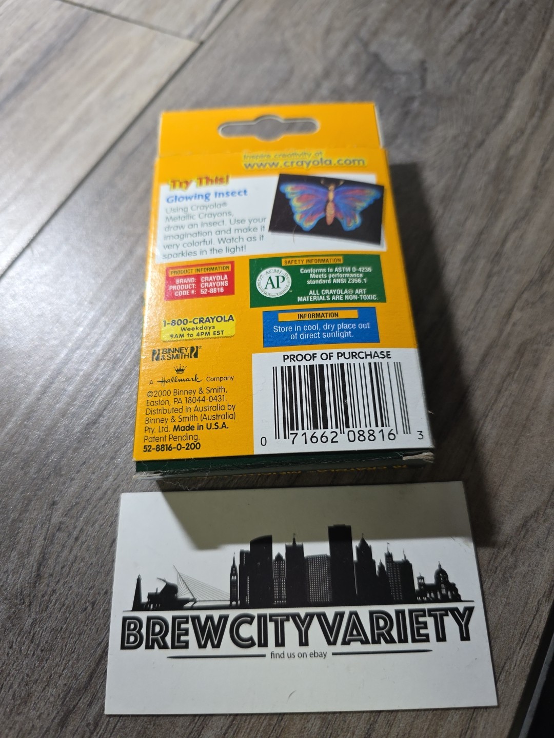 NEW Rare Crayola Metallic  Crayons Non-Toxic U.S.A. Discontinued 16 Pack