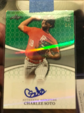 Charlee Soto 2022 Leaf Perfect Game All American Prospect RC Auto #1/1 Twins🔥📈