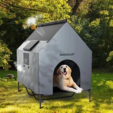 48" Dog House for Outdoor Indoor, X-Large Dog Houses Weatherproof 600D PVC wi...