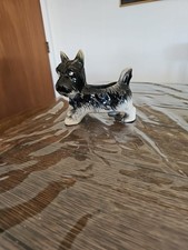 Scottish Terrier Ceramic Planter Figure 5.5"x 1.5"x 5.5" Japan
