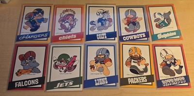 1983 NFL Avon Huddles Team Mascot Football Cards choose your team