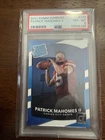 2017 Panini Donruss Patrick Mahomes II 327 PSA 8