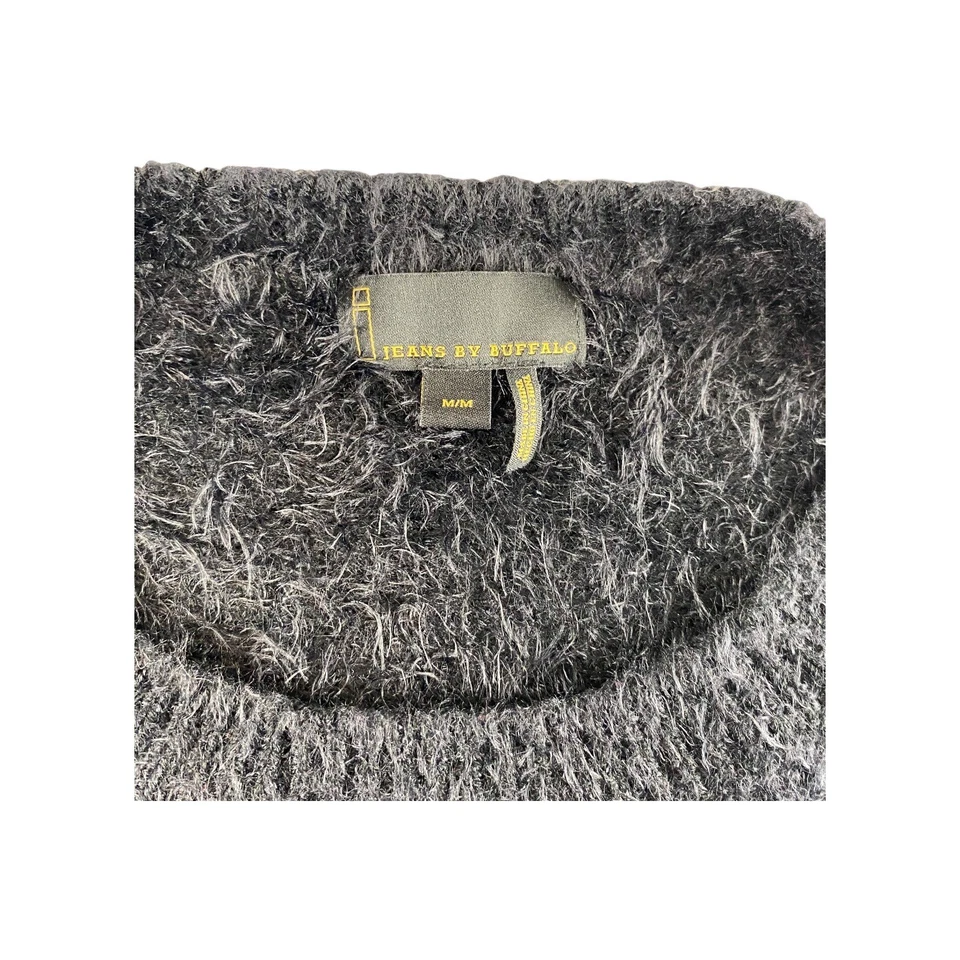 ДЖИНСЫ от BUFFALO женщин зигзагообразный узор пушистый свитер платье M - Изображение 3 из 4