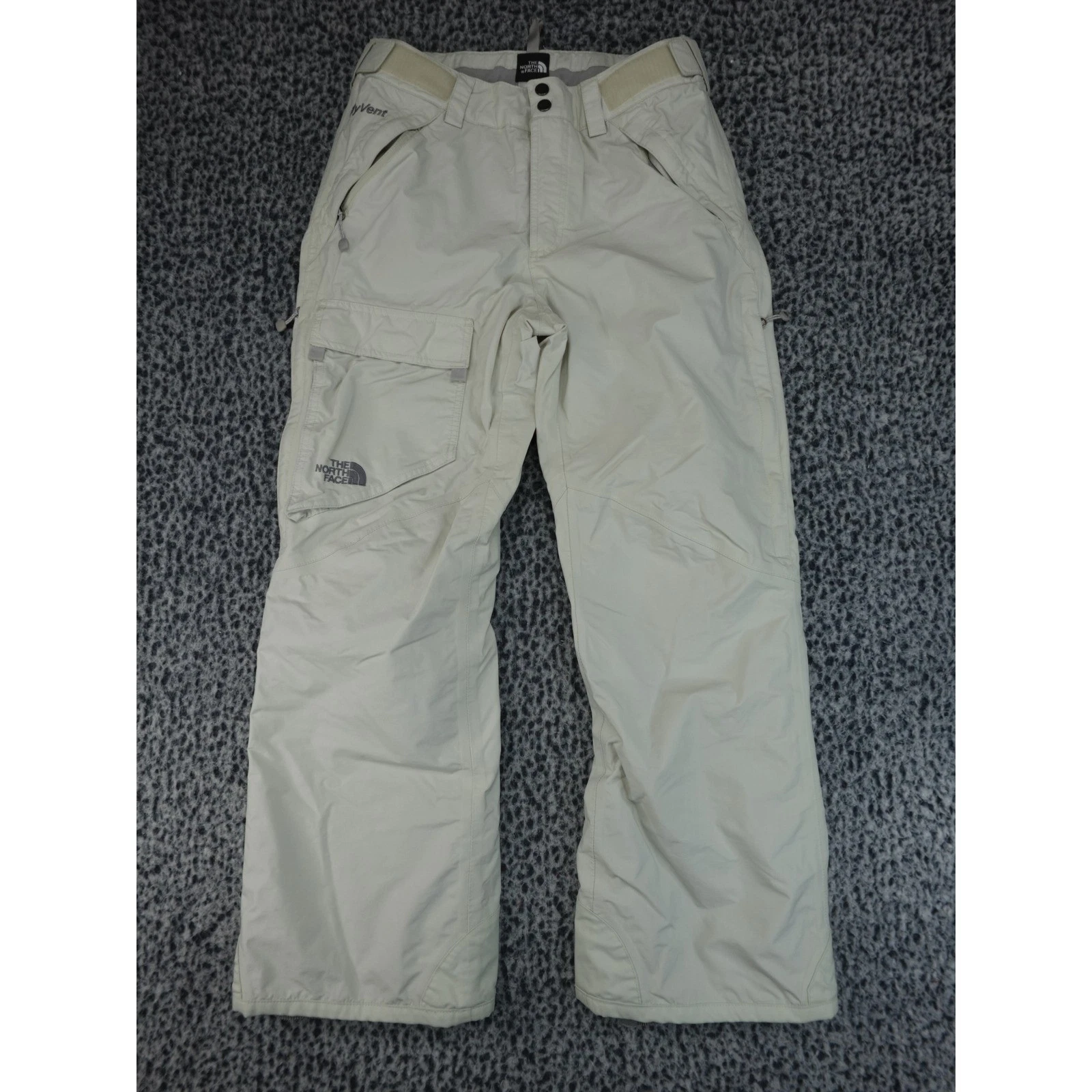 The North Face HyVent Snow Pants Womens M Cream Waterproof Cargo Ski Pockets
Opens in a new window o