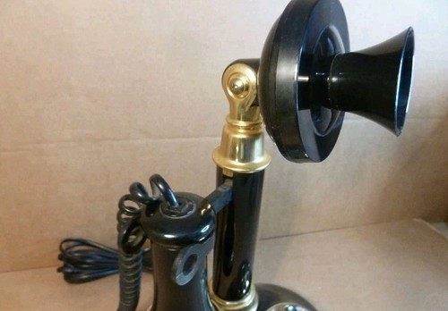 Candlestick Phone Betacom Speakeasy Push Button - Photo 4/5