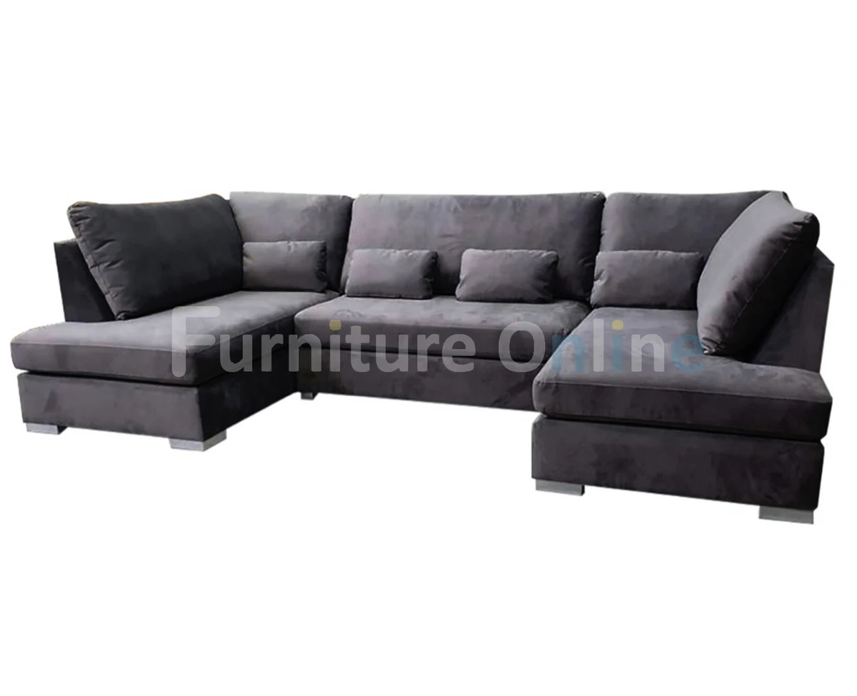 Large Grey Corner Sofa Uk Baci Living Room