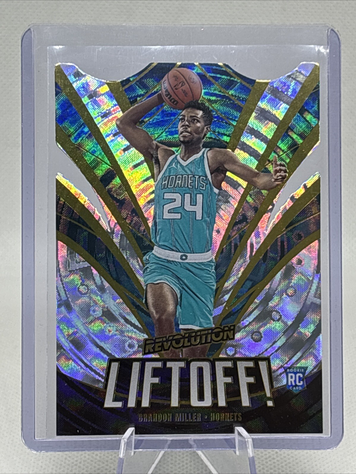 2023-24 Revolution Liftoff! Brandon Miller Fractal #9 Insert Hornets Rookie NM+