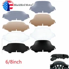 6" 8" Wave Windshield WindScreen For Harley Electra Street Glide FLHX FLHT 96-13