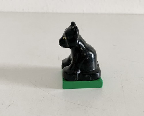 Lego Duplo SOLID BLACK PANTHER LEOPARD JAGUAR BABY CAT Animal Zoo for SAFARI - Picture 4 of 6
