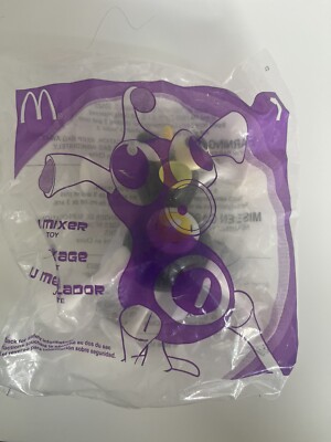 HTF McDonald's 2006 Zizzle Twist To Light Happy Meal Toy #4 Blue & White