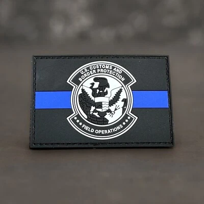 STEVENS TACTICAL SHOP Thin Blue Line US Customs and Border Protection Field Operations PVC Patch