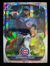 2023 Bowman Chrome JEFFERSON ROJAS 1st Rookie ATOMIC REFRACTOR #BCP-70 Cubs RC