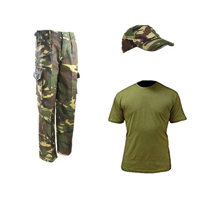 Bambini Confezione B Militare Outdoor Vestirsi T-Shirt Pantaloni
