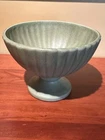 Vintage Haeger Pedestal Planter Green w/Specks "Haeger USA ”