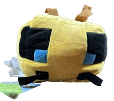 Mojang Minecraft Bee Pillow Buddy Plush Stuffed Animal Toy 12 Inch USED W Tags