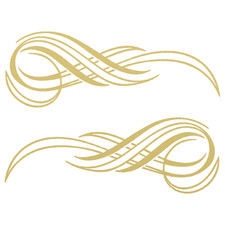 High-quality Vinyl Pinstripe Scroll Decal -many Colors Sizes- Free Shipping