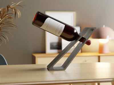 Wine Bottle Holder -Many Colors Available - 3D Printed - USPS Priority