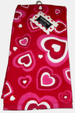 VALENTINE'S DAY KITCHEN TOWEL 15" x 25 " RETRO HEARTS