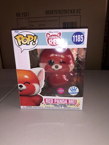 Funko POP! Disney Pixar Turning Red Red Panda Mei  #1185 Flocked Funko Shop Excl