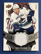 2018-19 Upper Deck UD Game Jersey GJ-TS Troy Stecher Vancouver Canucks