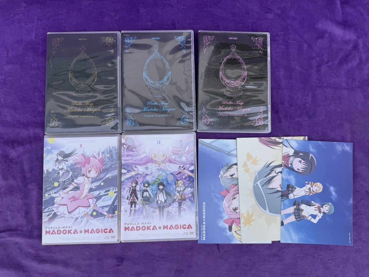 Puella Magi Madoka Magica Volume 1-3 Limited Edition Blu-Ray/DVD