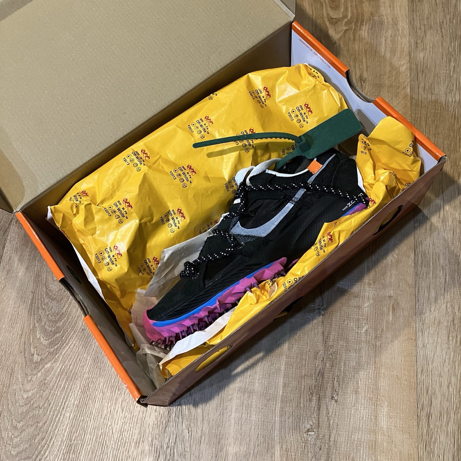OFF WHITE X NIKE Nike Off White x Air Zoom Terra Kiger 5 Nero Rosa CD8179 001 Uomo Taglia 6 W 7 5