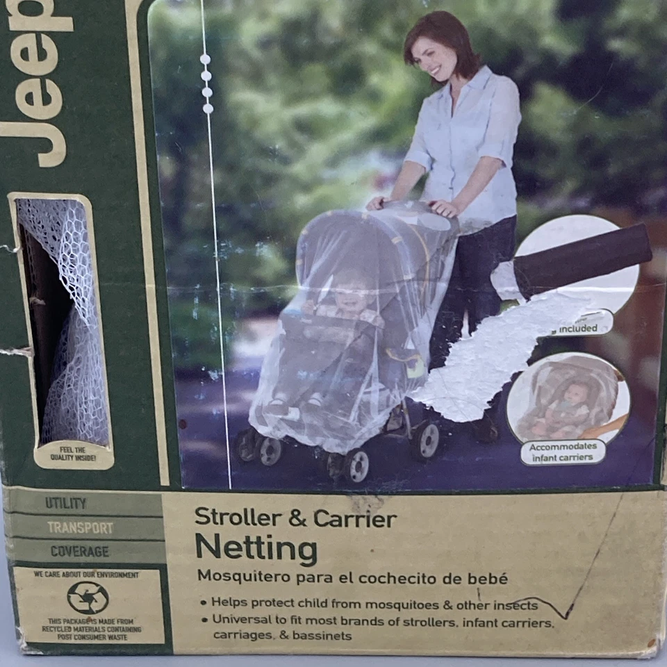 Jeep stroller & carrier white mosquito and insect netting NEW - Image 2 of 4