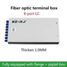 8-port LC fiber optic terminal box thickened 1.0MM full flange pigtail box
