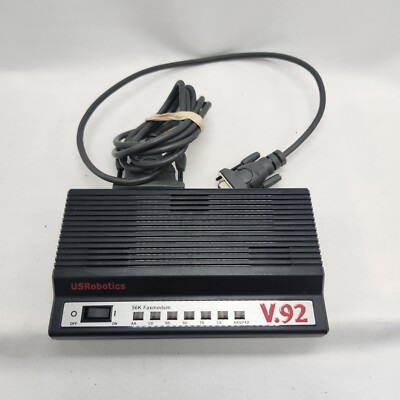 US Robotics V.92 External Modem no power cord
