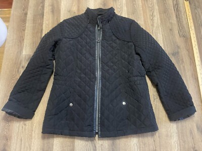 Laundry by Design Jacket, Women's Size Large, Black, Full Zip, Quilted