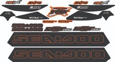 SEADOO RXT X 260 2013 Graphics / Decal / Sticker Kit ORANGE