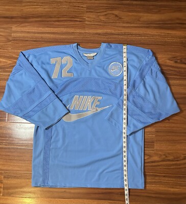 VINTAGE NIKE NSW PE 1972 #72 HOCKEY JERSEY UNIVERSITY BLUE UNC