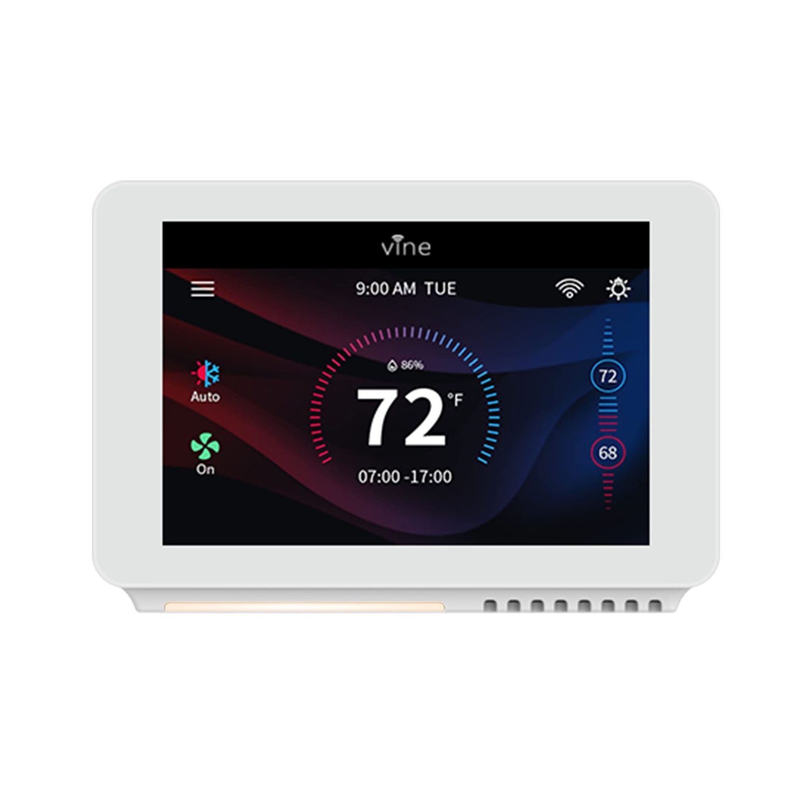 Vine Wi-Fi 7day & 8 Period Programmable Smart Home Thermostat - Wi-Fi TJ-919E...