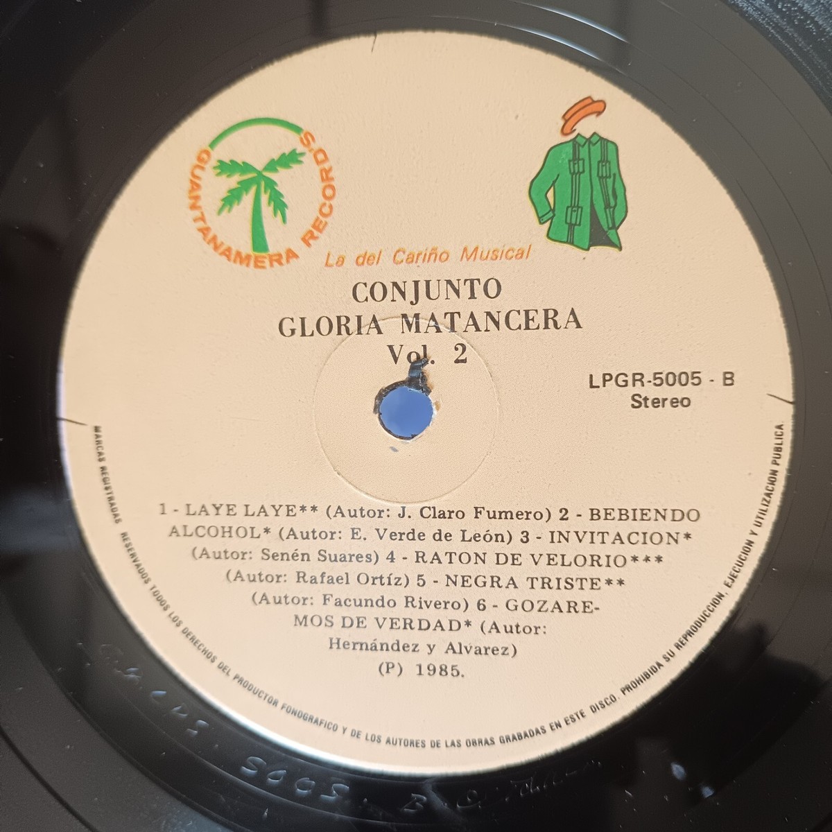 Conjunto Gloria Matancera ‎– Gloria Matancera Vol.2 [19??] Vinyl