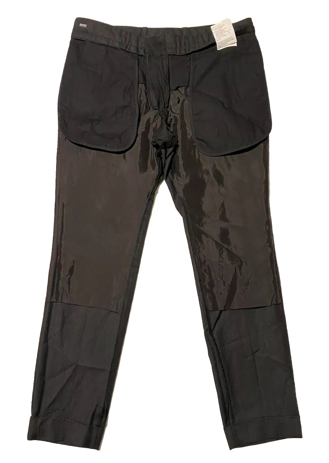 Hugo Boss Winng2 Charcoal Gray Men's Dress Pants Virgin Wool Size 34x30.5 EUC thumbnail 5