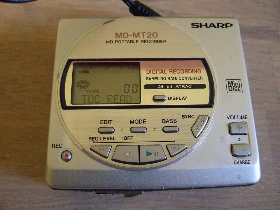 Sharp MD-MT20 Minidisk Player/Recorder silver U-TOC ERROR OVP, MDs, NT, Fernbed. - Bild 3 von 4
