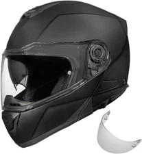 Glide Modular Motorcycle Helmet - DOT Approved Flip up Motorcycle Helmet - Bluet